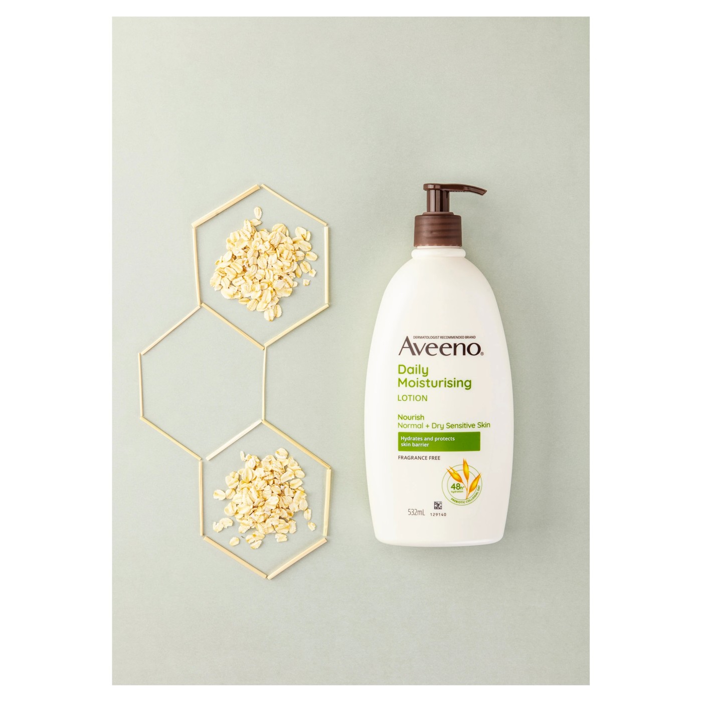 Aveeno Active Naturals Daily Moisturising Body Lotion 532ml - Soothing Oatmeal 4 of 4