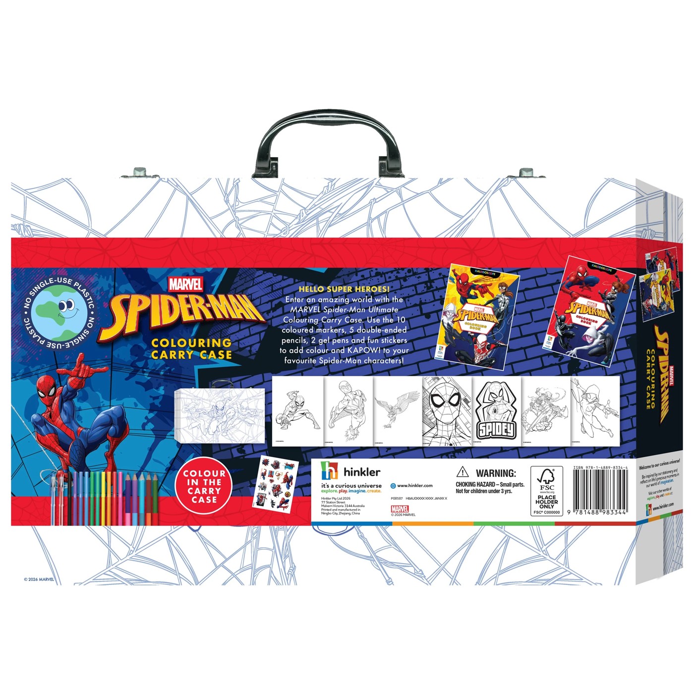 Kaleidoscope Marvel Spider-Man Colouring Carry Case - Book 2 of 6