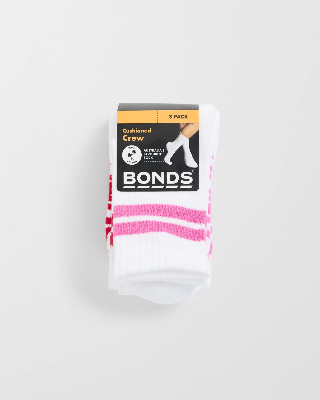 Bonds 3 Pack Cushioned Stripe Crew Socks  6 of 6