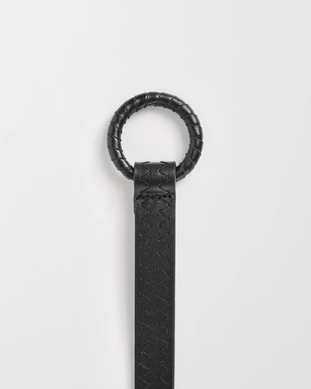 Genuine Leather Tie Belt - Black 3 of 3
