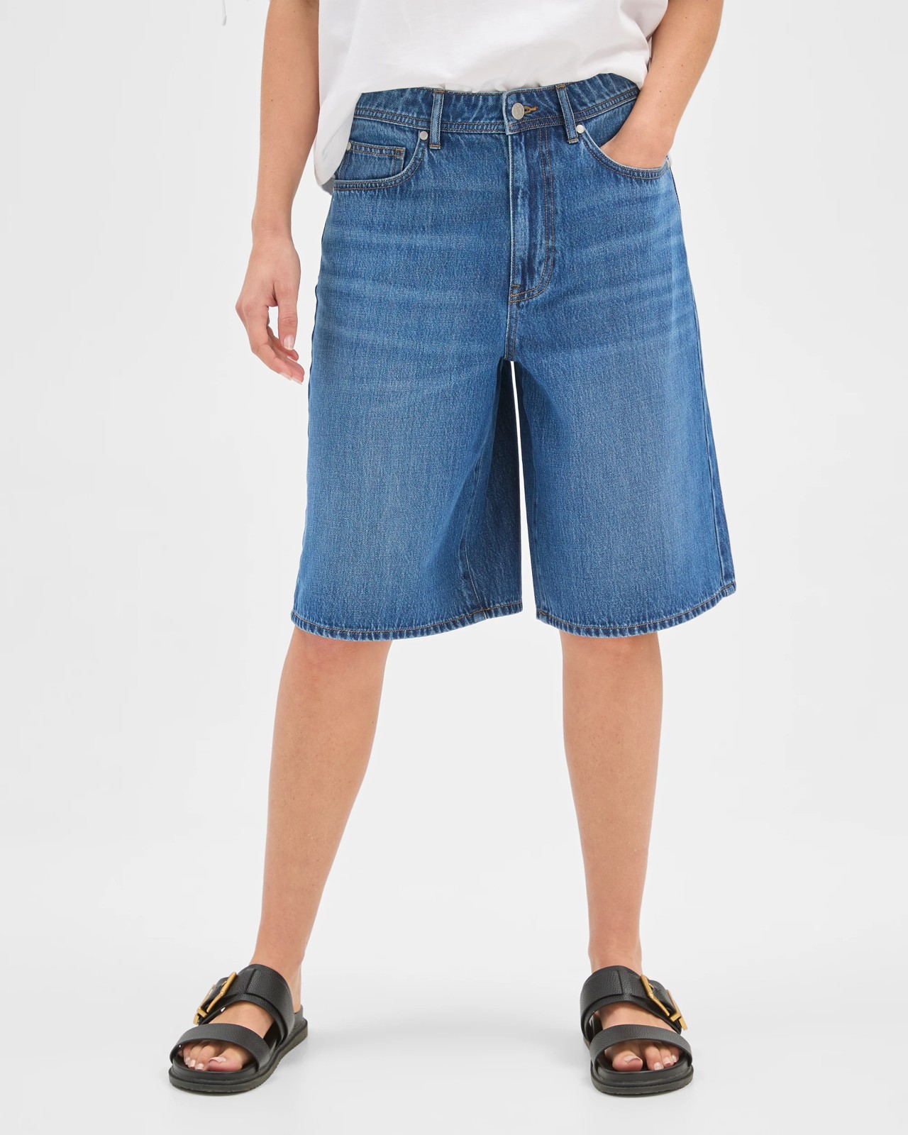Airloom A-Line Bermuda Denim Shorts 4 of 6
