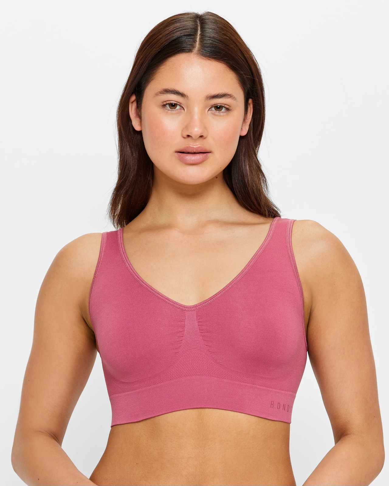 Bonds Seamless Comfy Crop Top Cranberry Kiss Target Australia