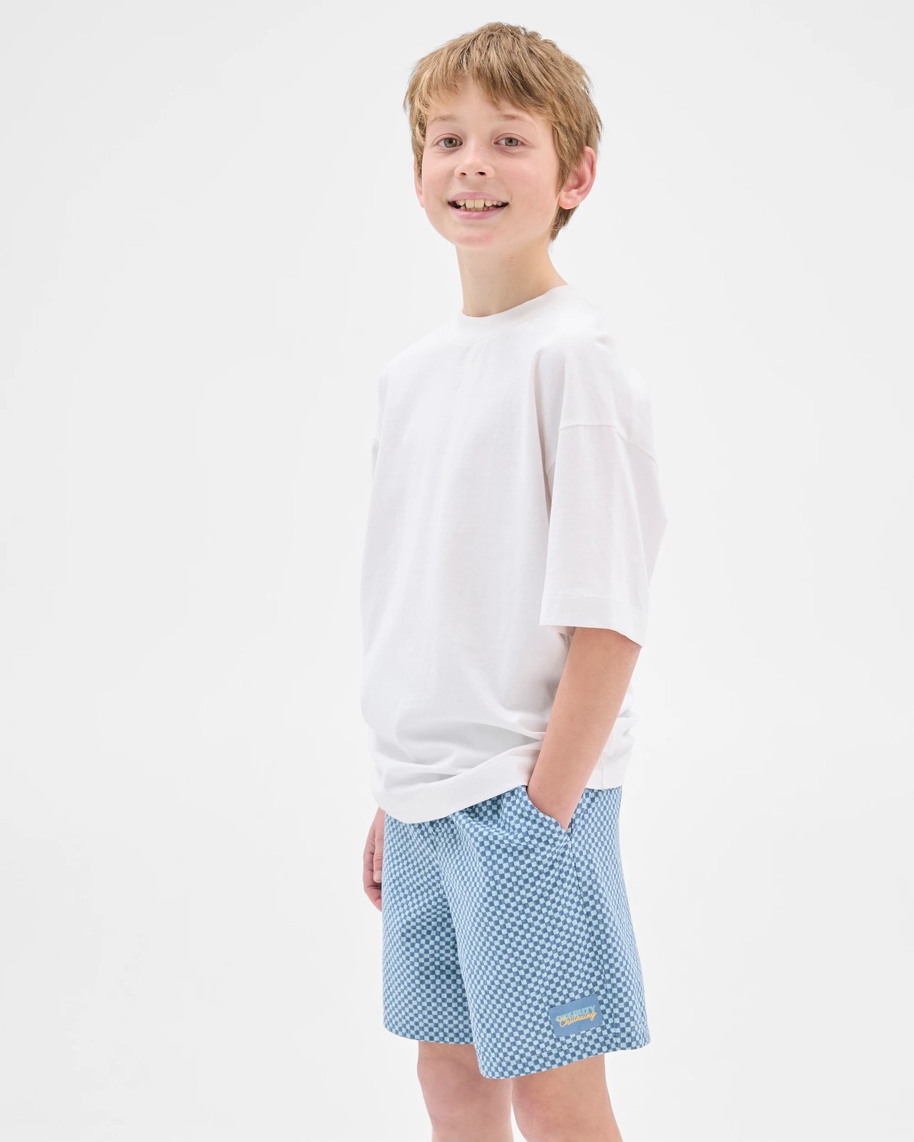 Australian Cotton Seersucker Shorts - Blue 3 of 6