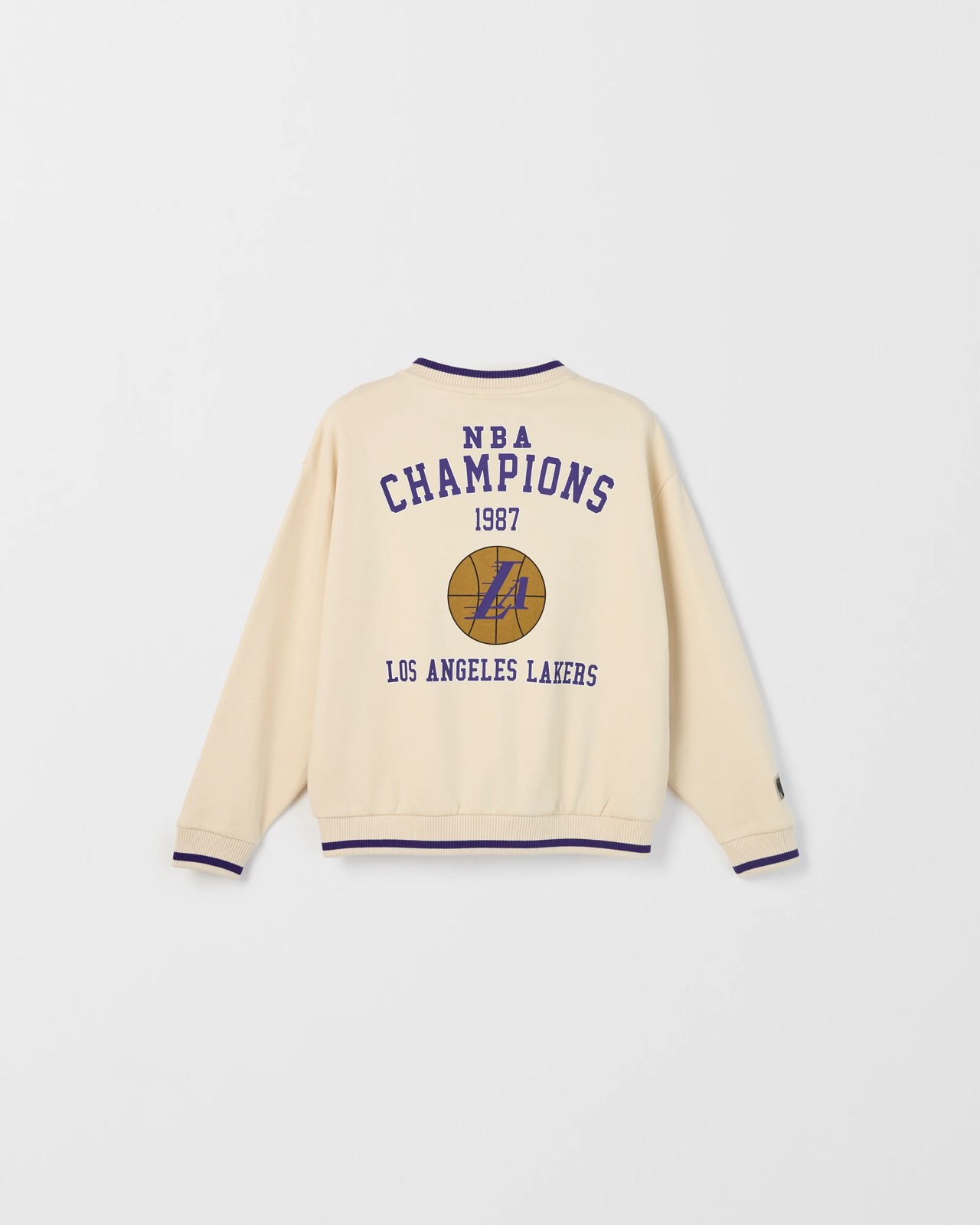NBA Australian Cotton Blend Varsity Jacket - Neutral 5 of 5