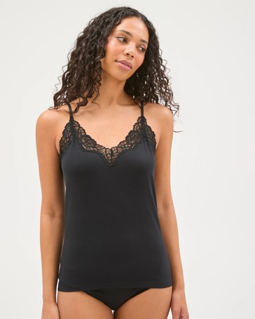 Lace Trim Seamfree Cami
