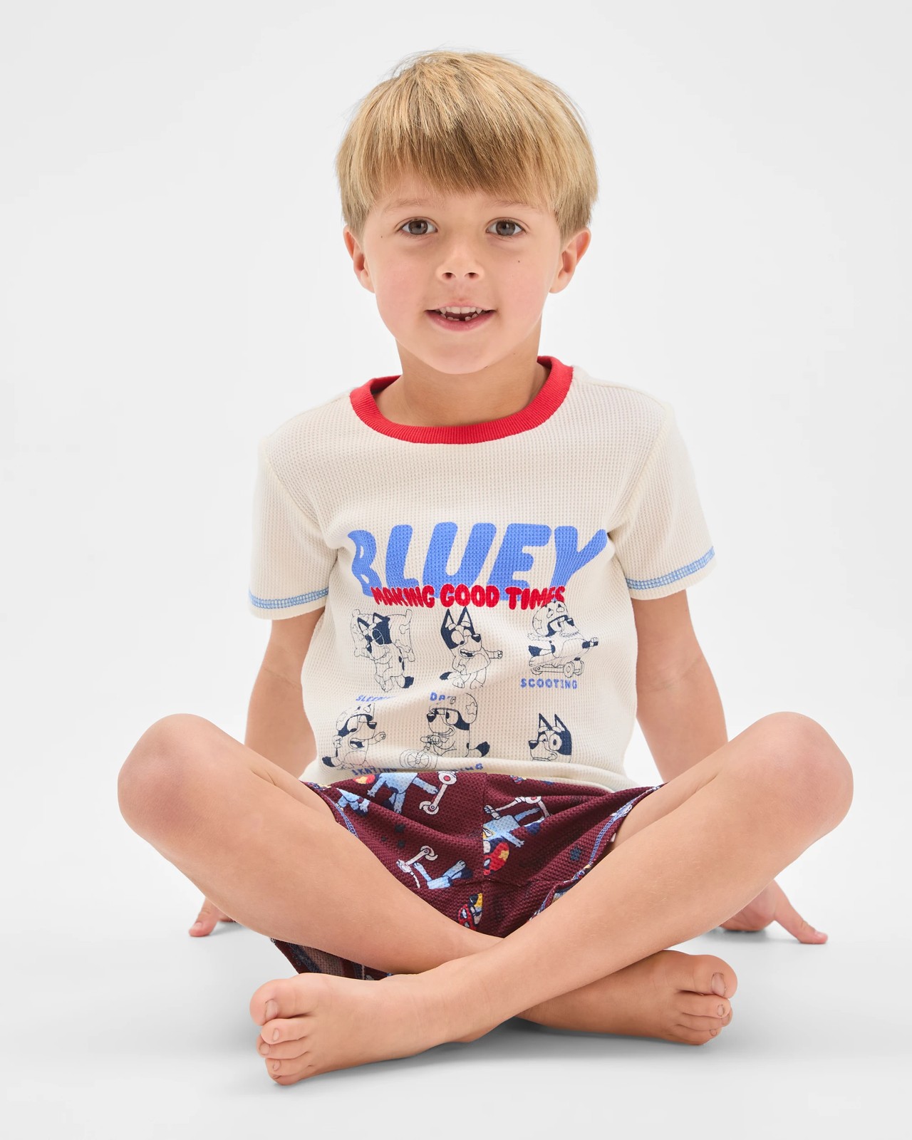 Bluey Australian Cotton Younger Boys Elevated Knit Pyjama Set 3 of 5