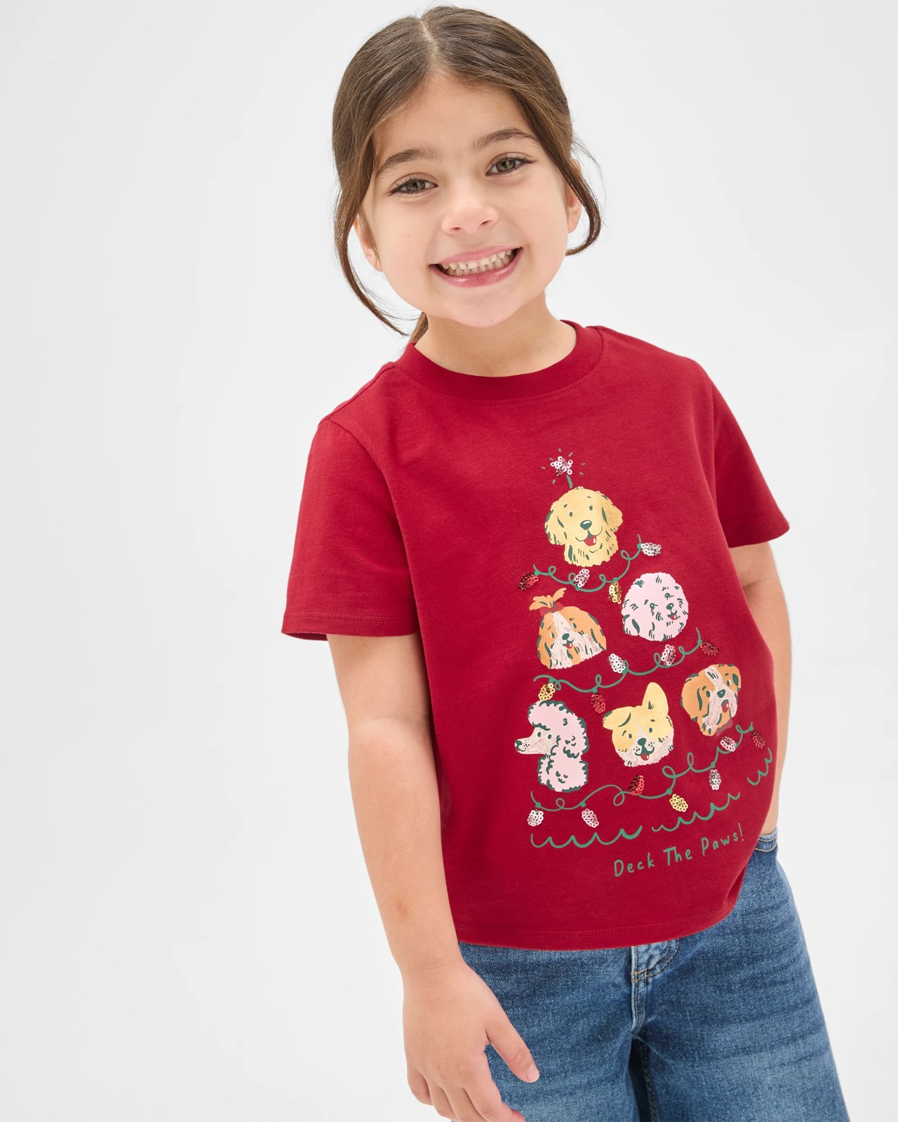 Australian Cotton Christmas Event Boxy Fit T-Shirt - Red 2 of 5