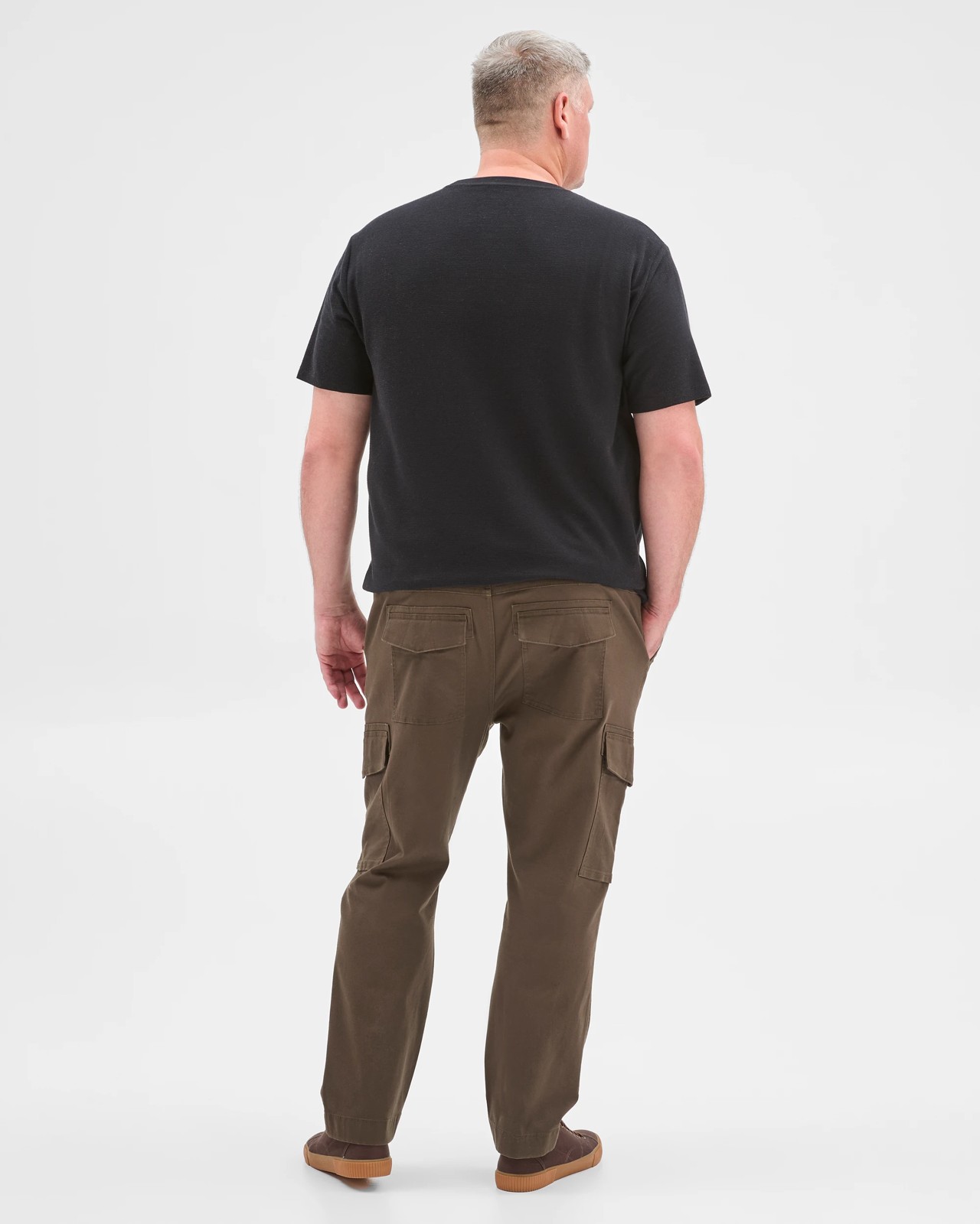 Plus Size Australian Cotton Cargo Pants - Dark Olive 6 of 6