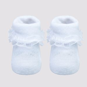 Baby Organic Cotton Party Ruffle Socks 1 Pack - Underworks product image