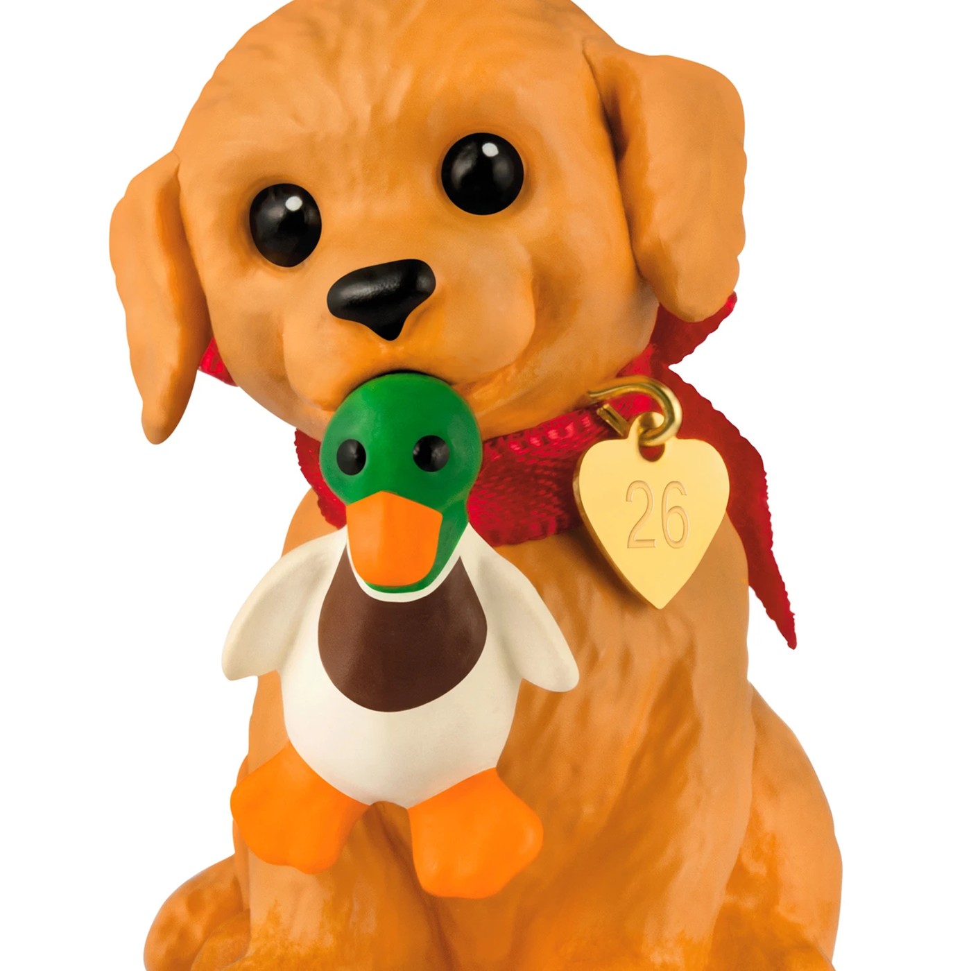 Hallmark Keepsake Golden Retriever Puppy Love Christmas Tree Ornament 4 of 6