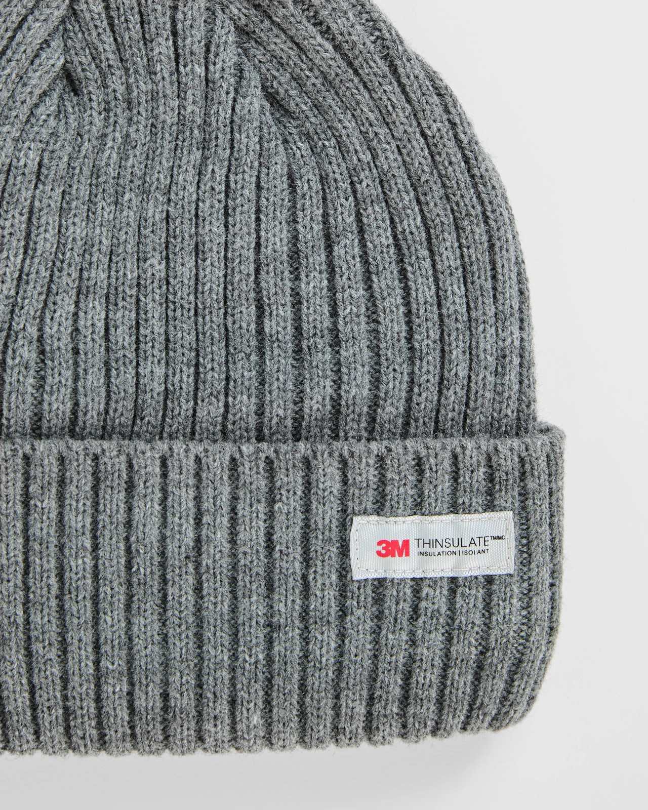 Thinsulate Chunky Knit Beanie - Grey 2 of 2