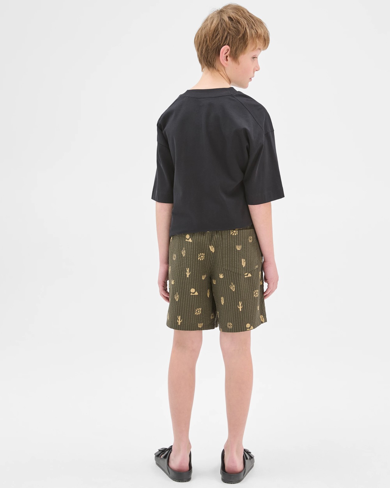 Australian Cotton Seersucker Shorts - Green 4 of 6