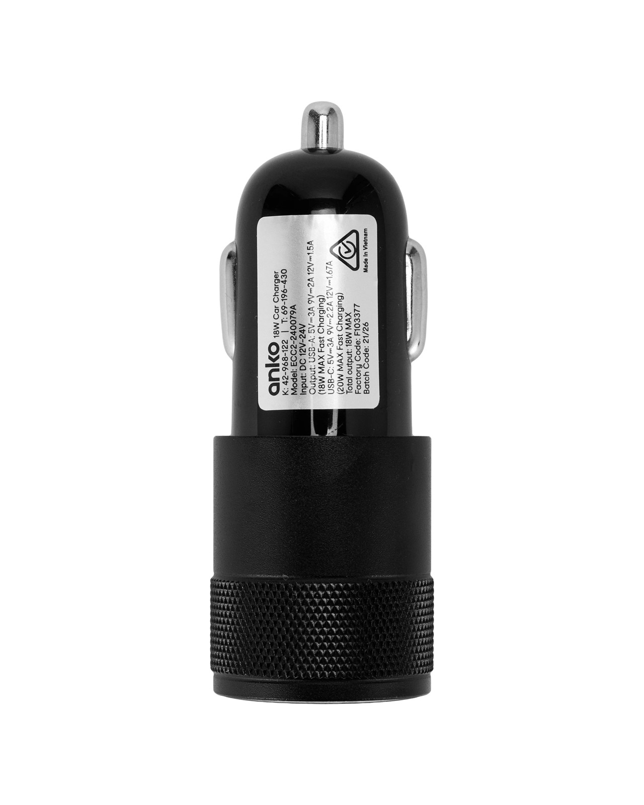 18W Car Charger - Anko 3 of 4