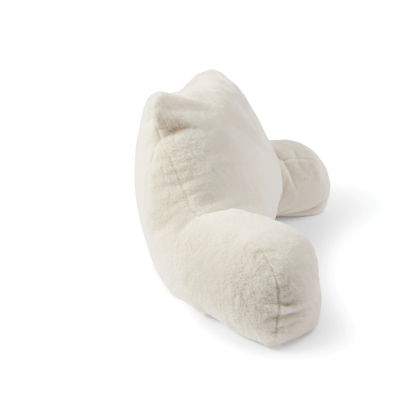 Anko Faux Fur Back Rest Pillow - White 5 of 5