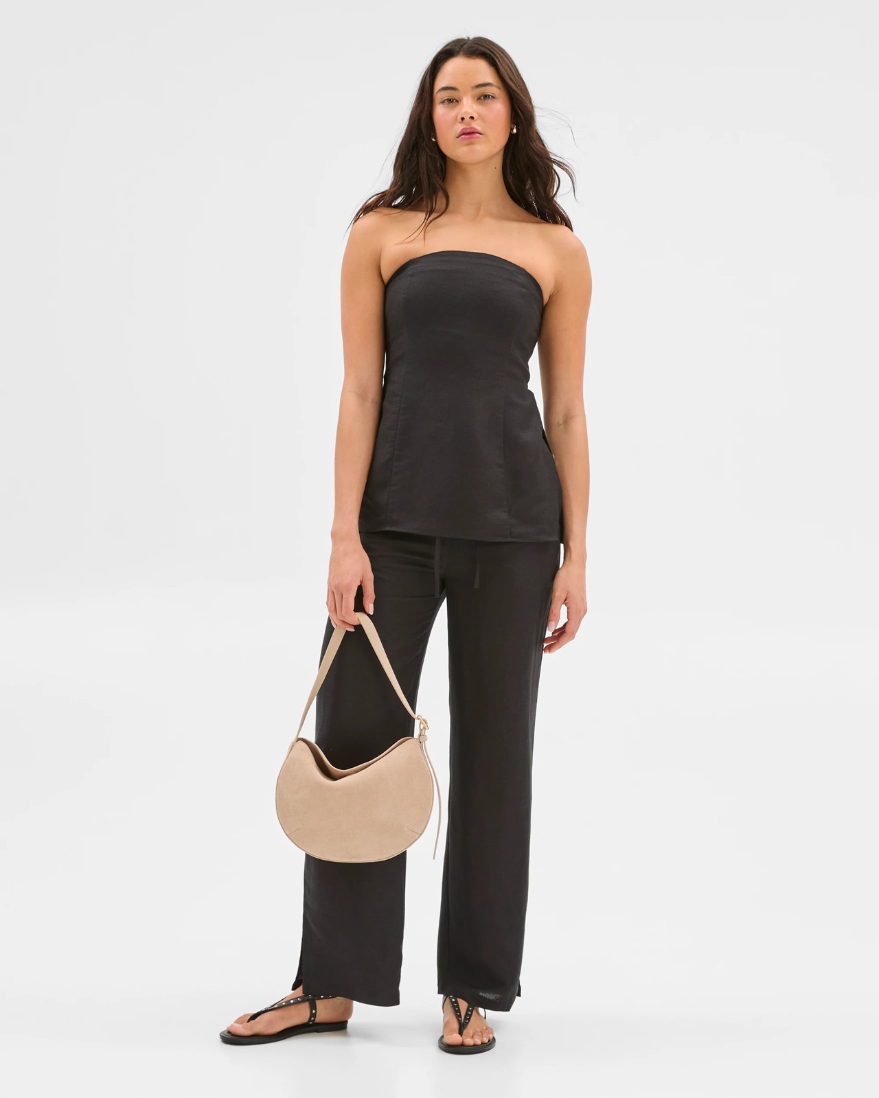 European Linen Blend Strapless Tunic Top - Lily Loves 2 of 6