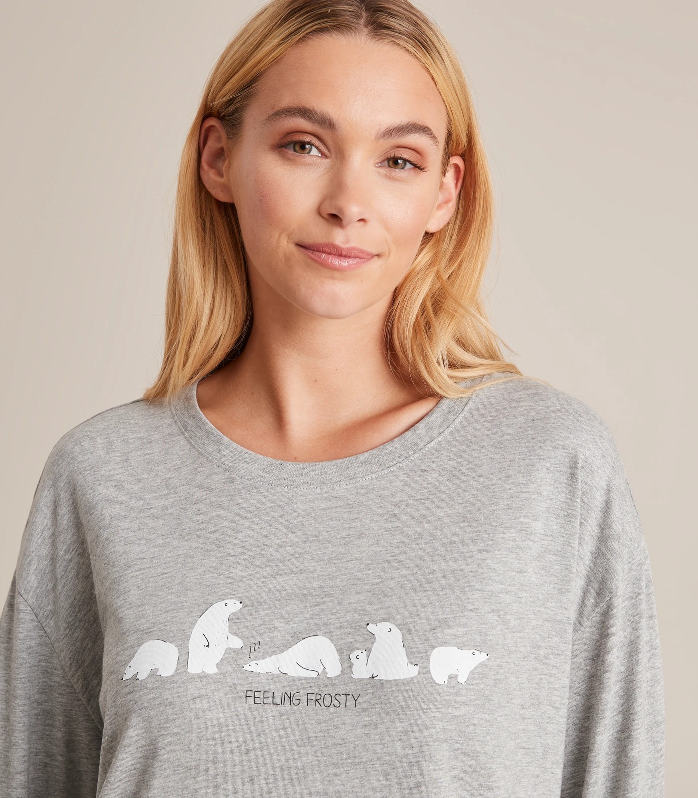 Slogan Sleep Long Sleeve Nightie | Target Australia