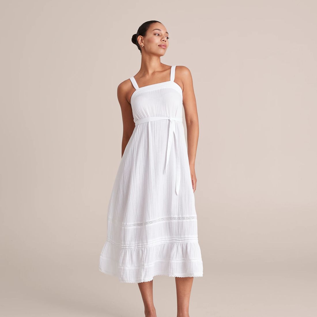 Broderie Trim Maxi Dress | Target Australia