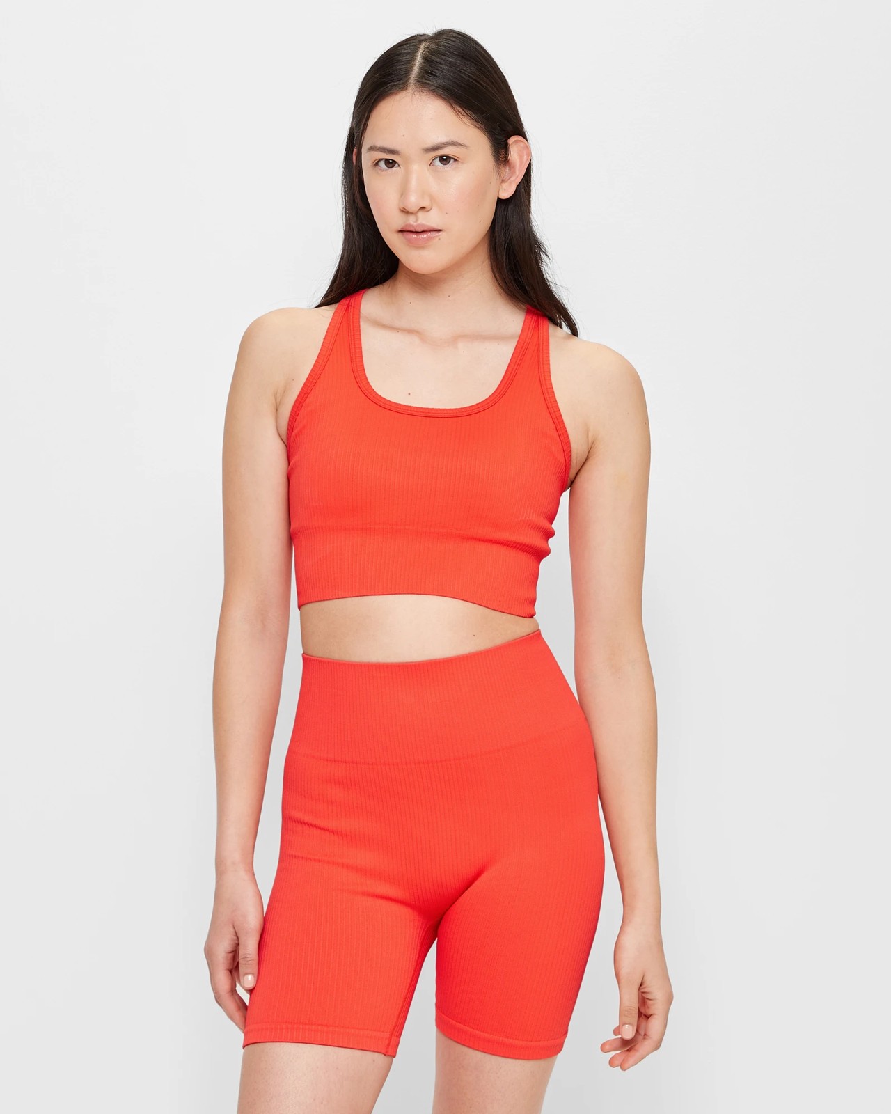 Active Seamfree Ribbed Longline Crop Top | Target Australia