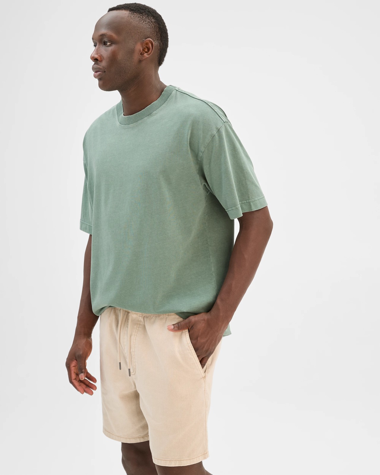 Commons Australian Cotton Twill Volley Shorts - Sand 2 of 6