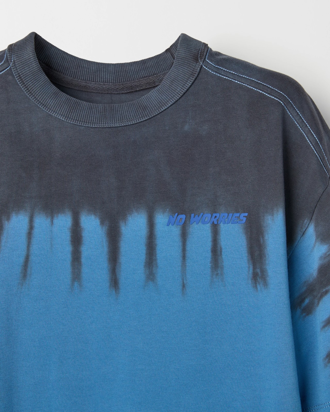 Australian Cotton Oversized Tie Dye T-Shirt - Black 6 of 6