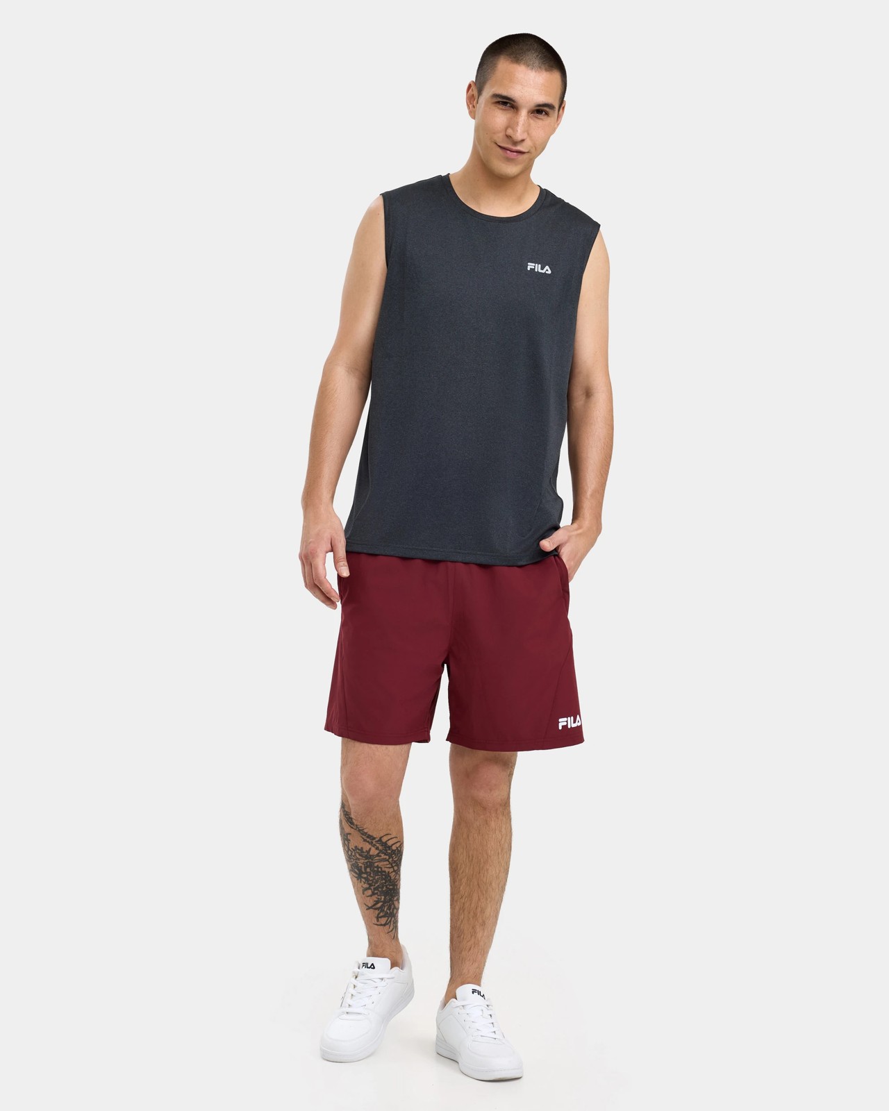 Fila Flint Quick Dry Tank Top - Black Marle 2 of 5