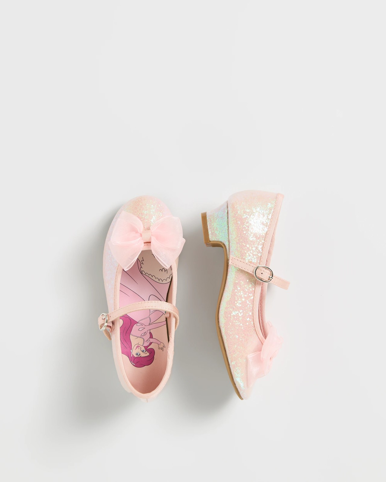 Disney Glitter Heeled Ballet Flats 3 of 3