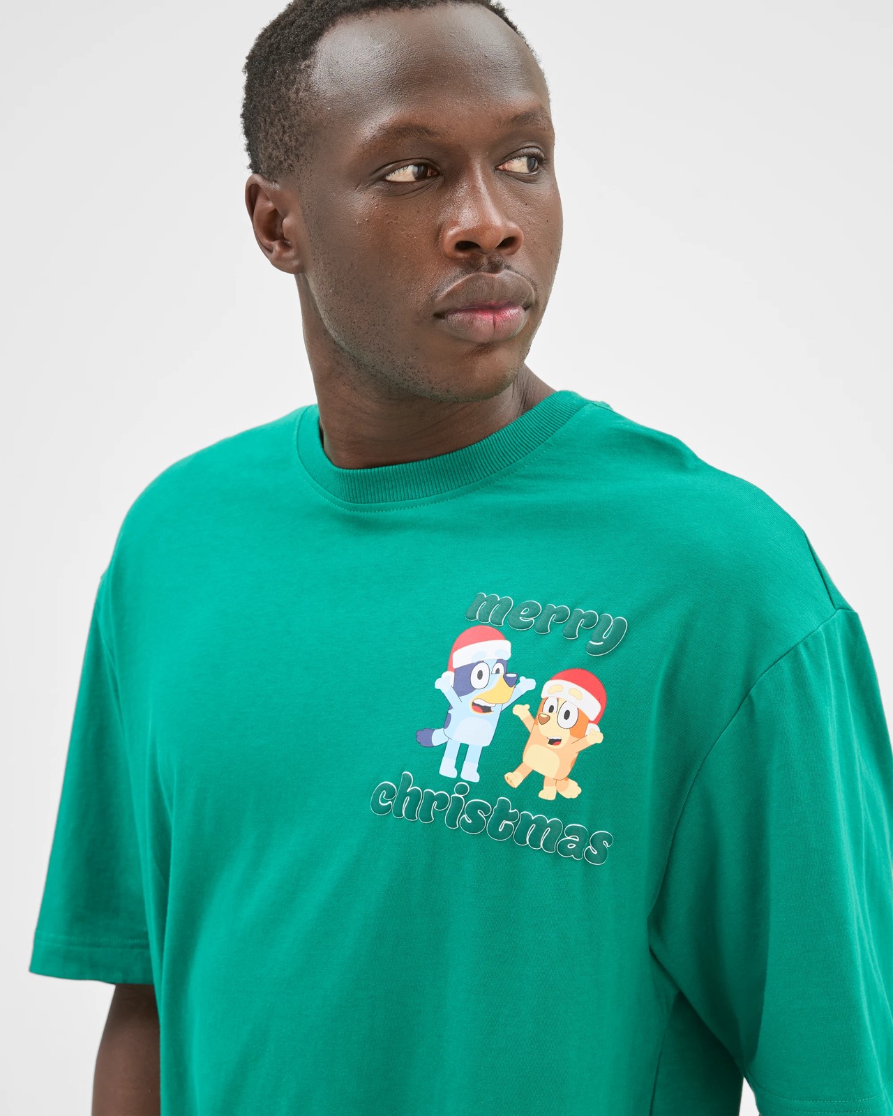 Licensed Australian Cotton Bluey Christmas T-Shirt 3 of 5