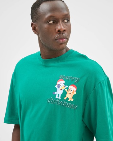 Licensed Australian Cotton Bluey Christmas T-Shirt