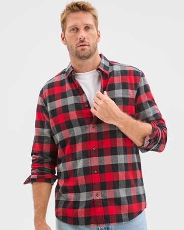 Australian Cotton Long Sleeve Flannelette Shirt