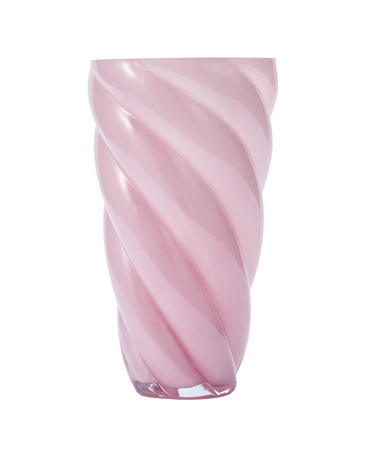 Anko Pink Swirl Glass Vase 2 of 4