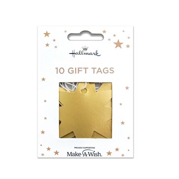 10 Pack Hallmark Gift Tags - Gold Star