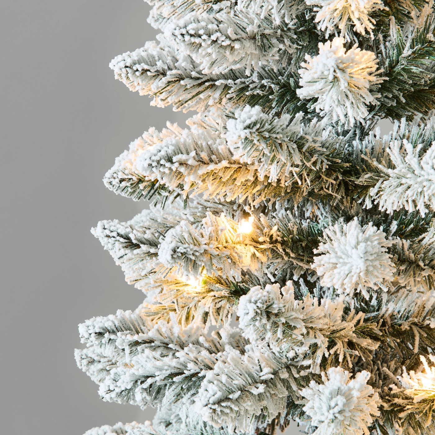 Anko 1.82m (6ft) Flocked Slim Prelit Christmas Tree 4 of 5