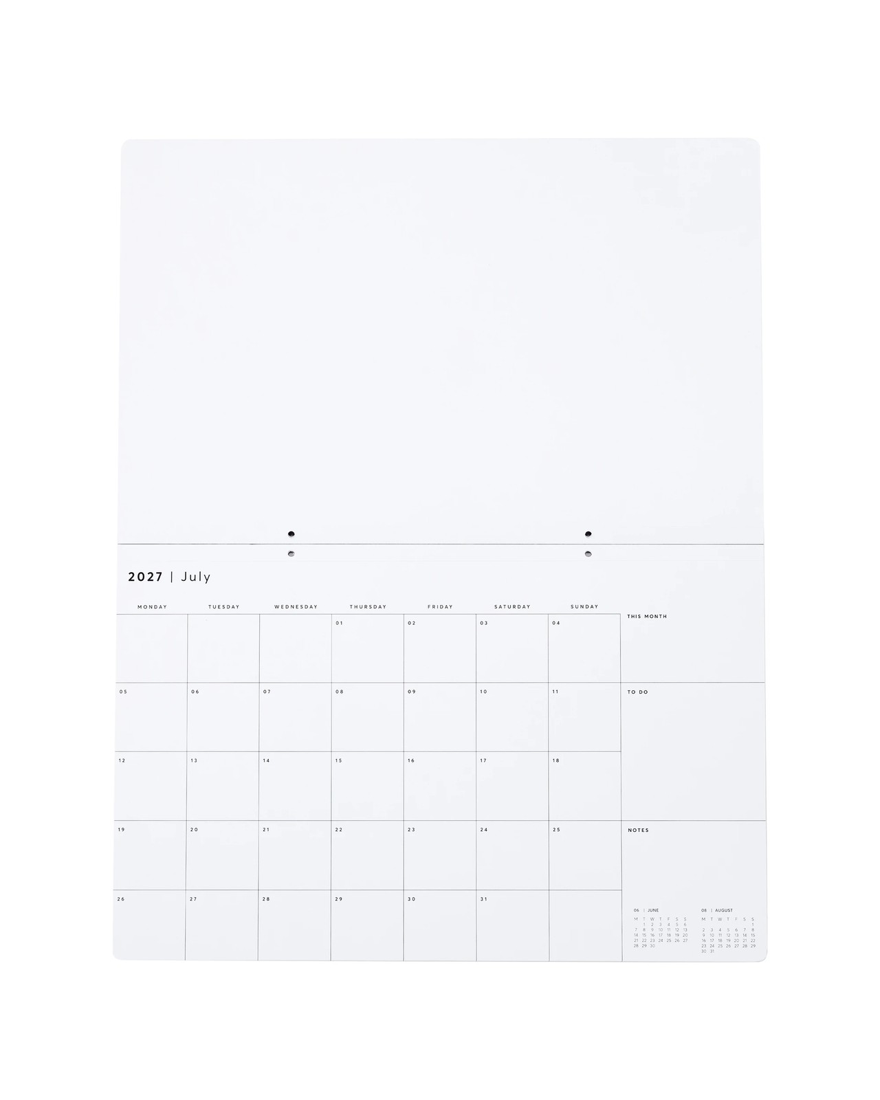 Anko 2027 Jumbo Calendar 3 of 4