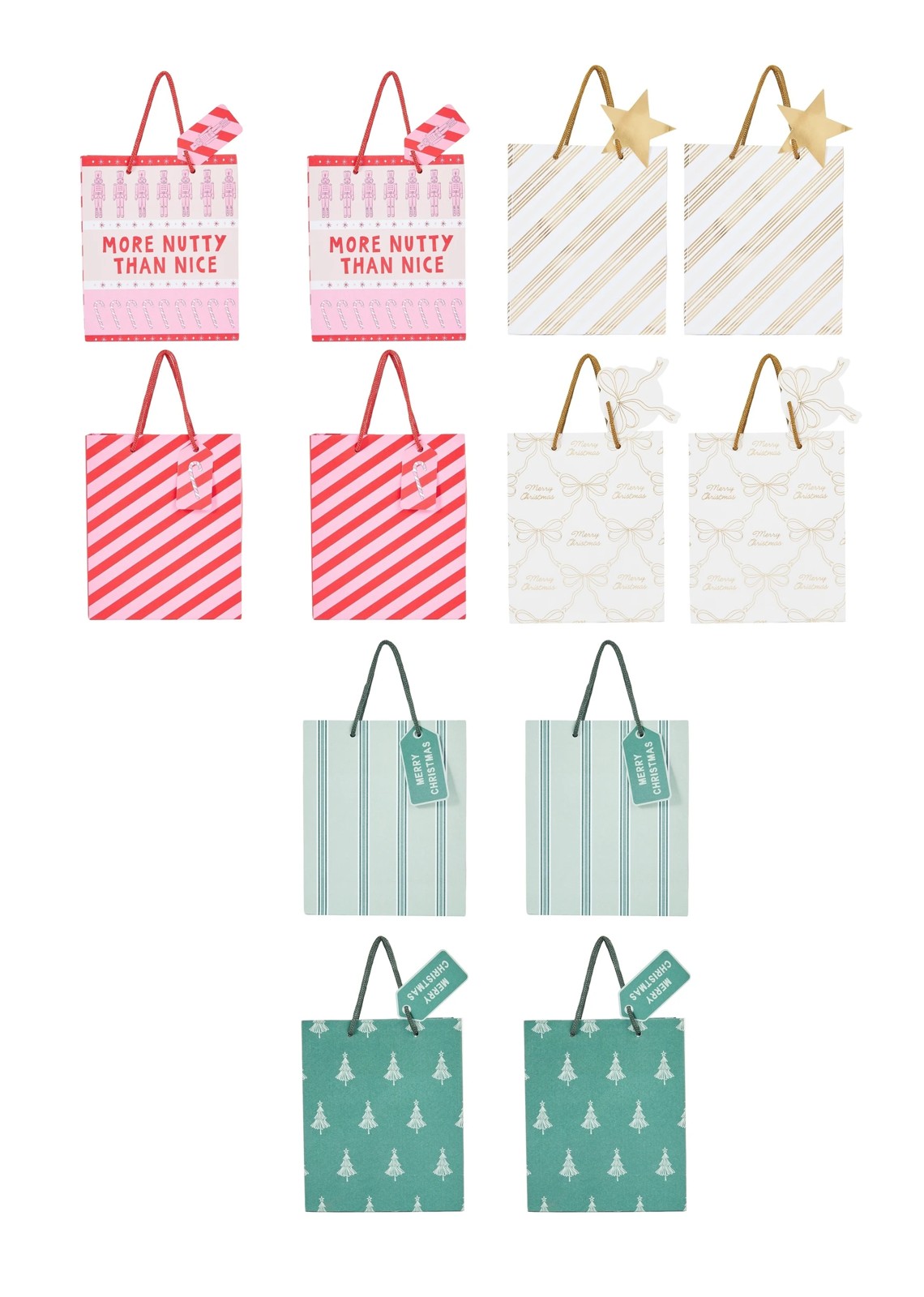 Anko 4 Pack Small Gift Bags - Assorted 2 of 4