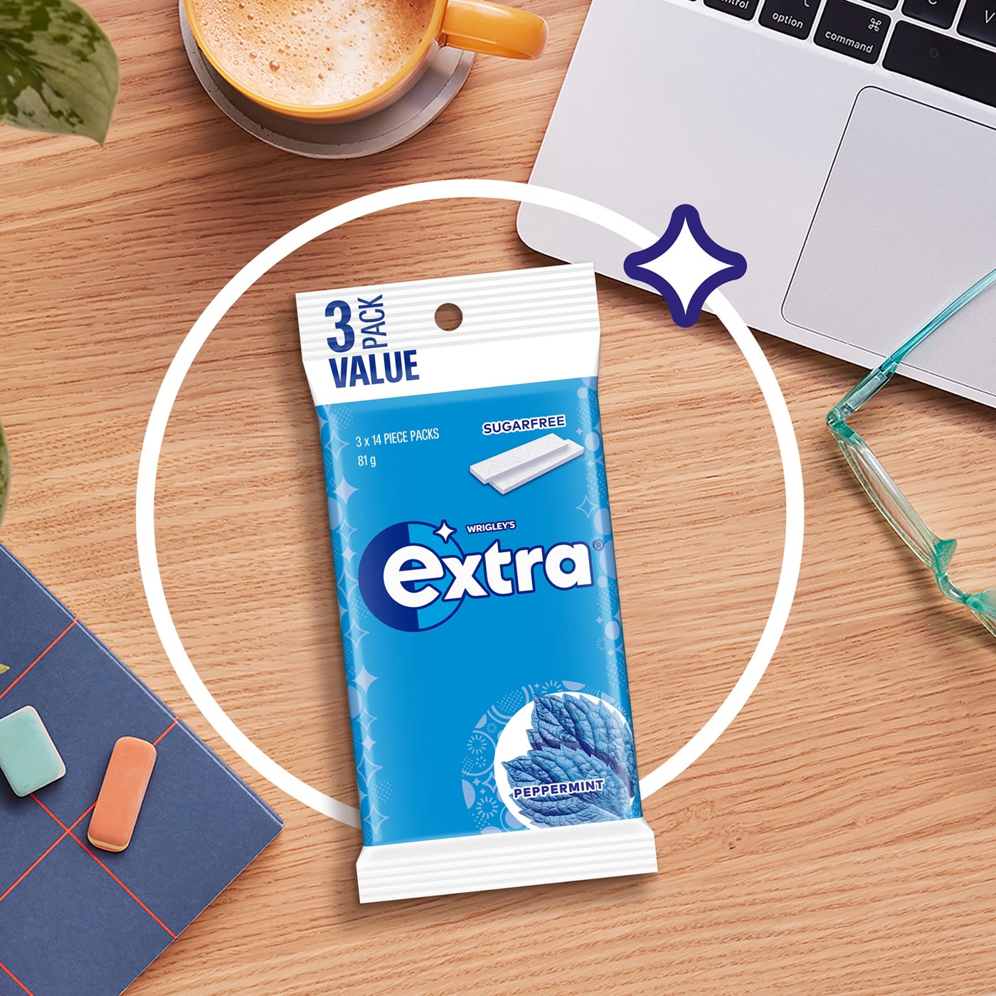Wrigley's Extra Peppermint Chewing Gum - 3 Pack 3 of 5