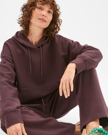 Active Australian Cotton Blend Crinkle Hoodie