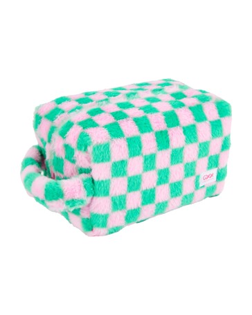 OXX Cosmetics Makeup Bag - Green and Pink