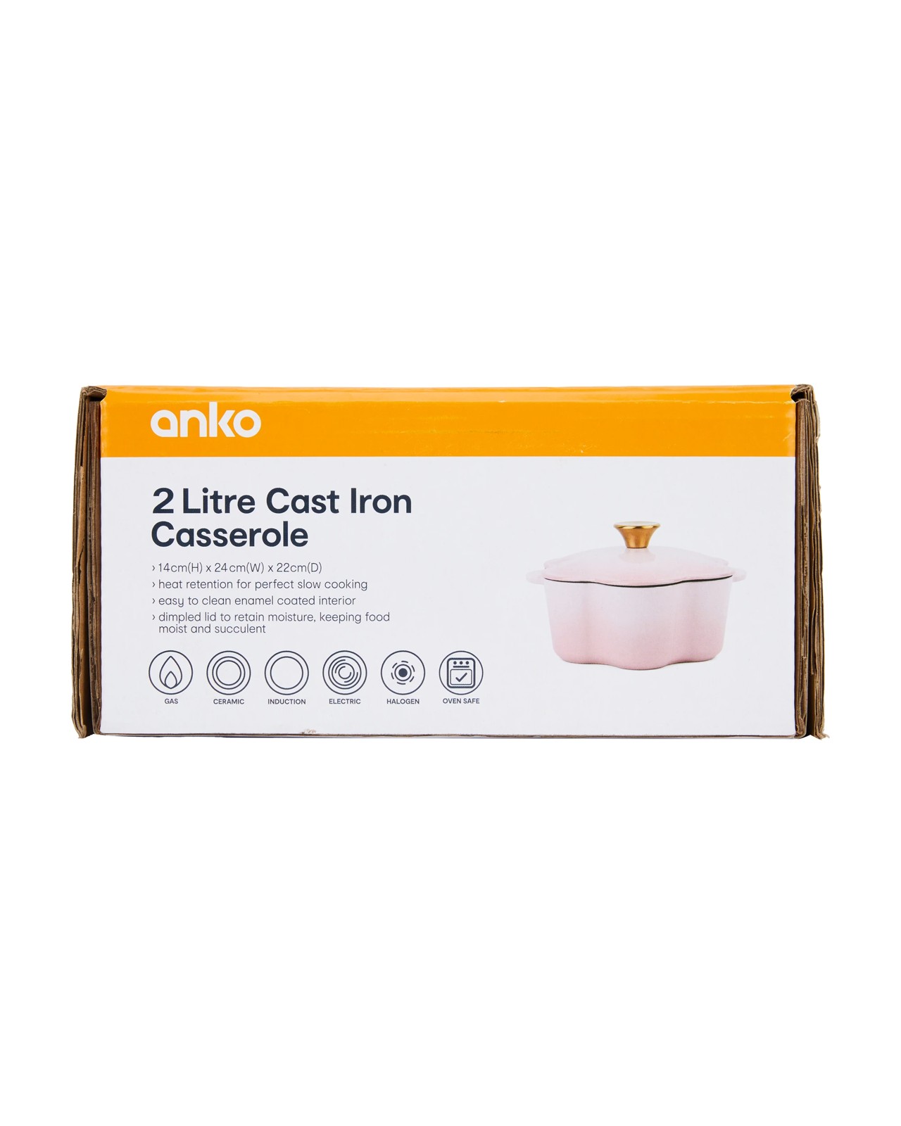 Anko 2L Cast Iron Casserole 6 of 6