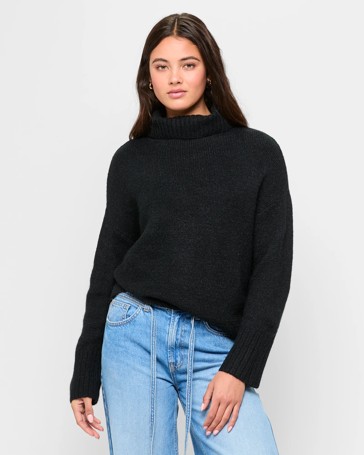 Turtle Neck Pullover Jumper - Lily Loves