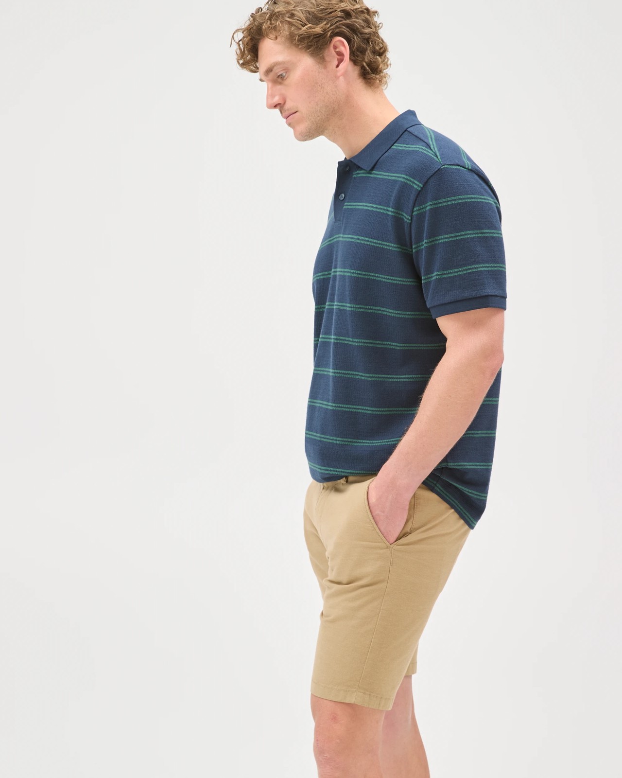 Australian Cotton Slim Chino Shorts - Elmwood 3 of 6