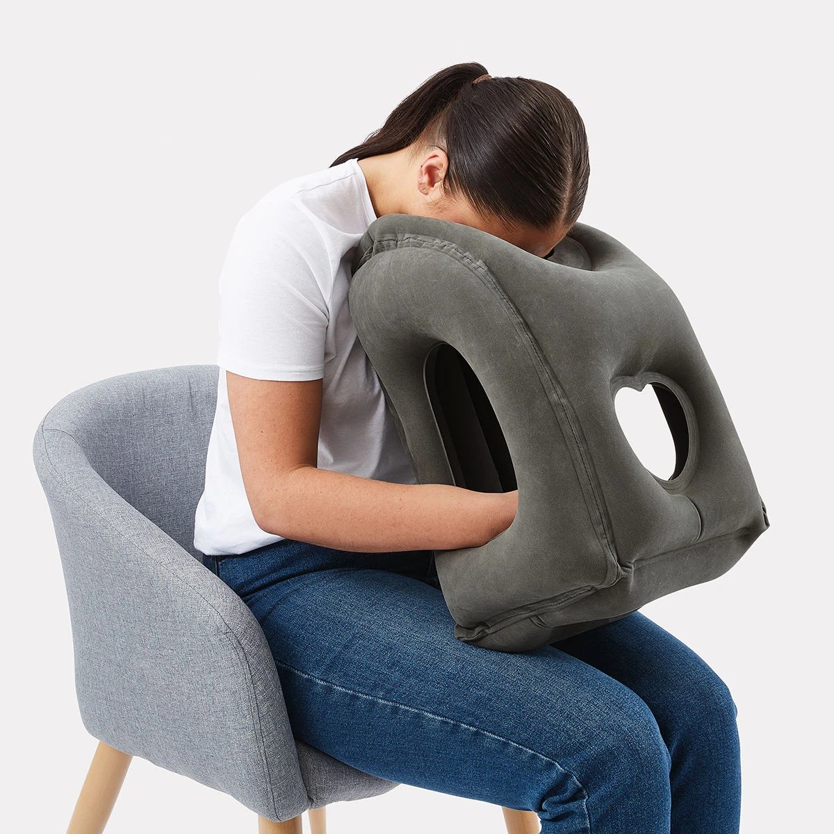 Neck pillow store for plane target