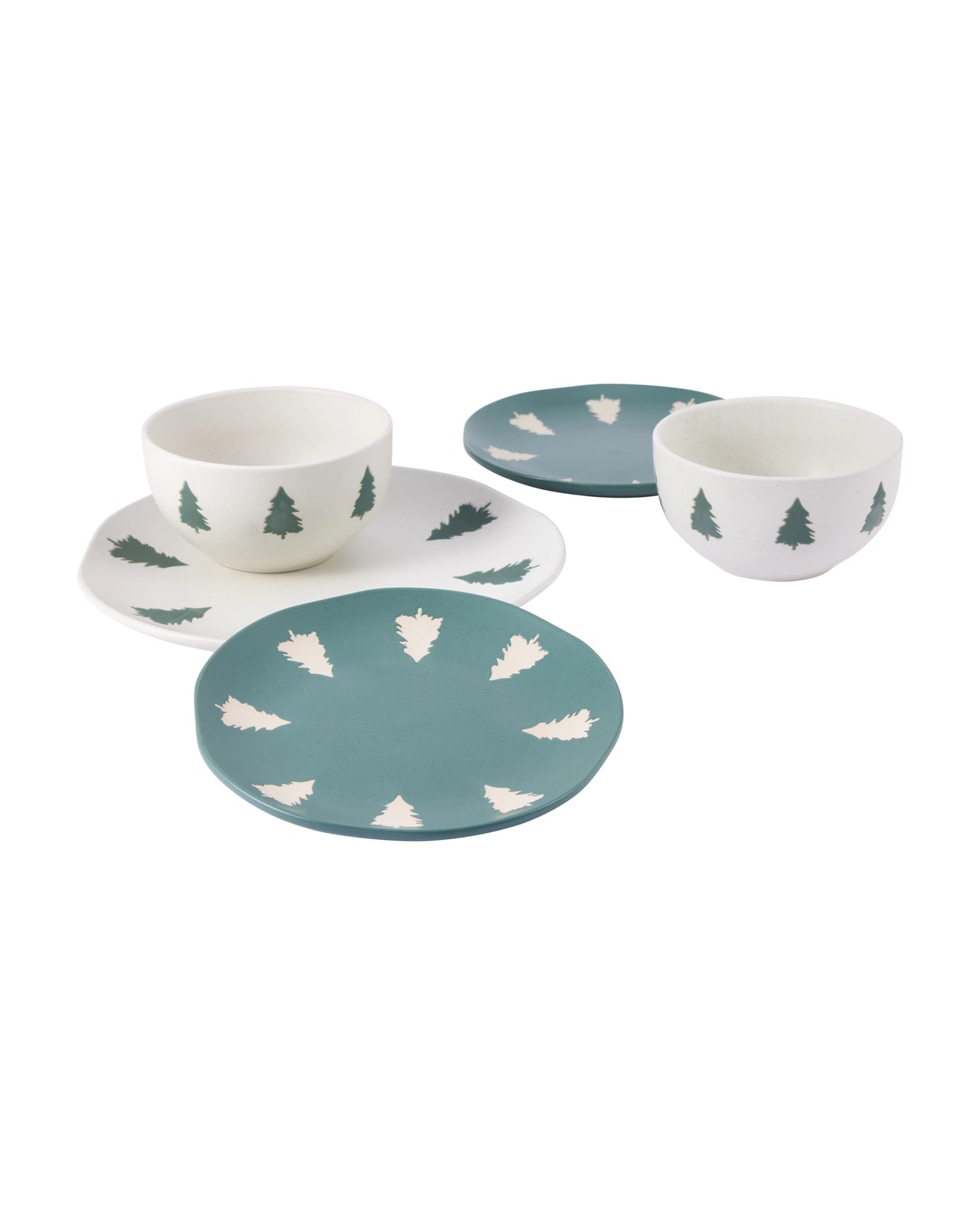 Anko 12 Piece Natural Christmas Tree Dinner Set 3 of 6