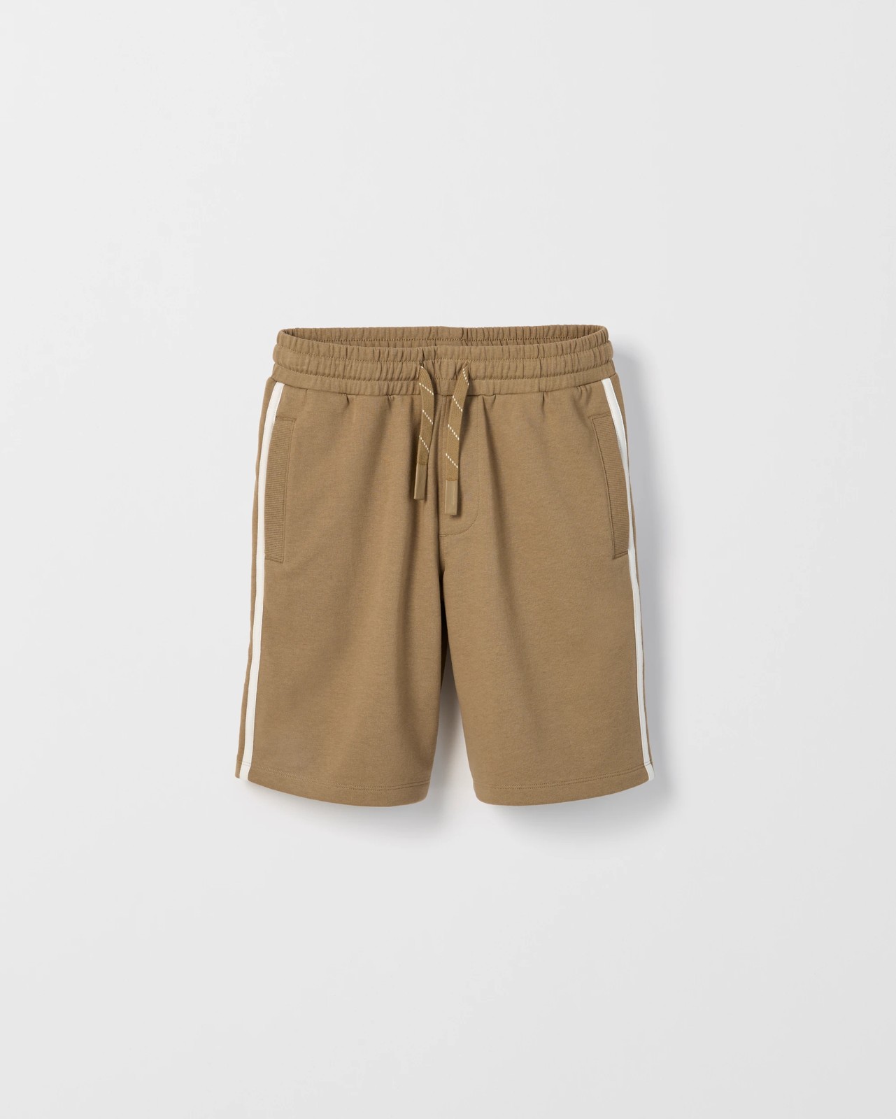 Australian Cotton Blend Fleece Sweat Shorts - Brown 5 of 5