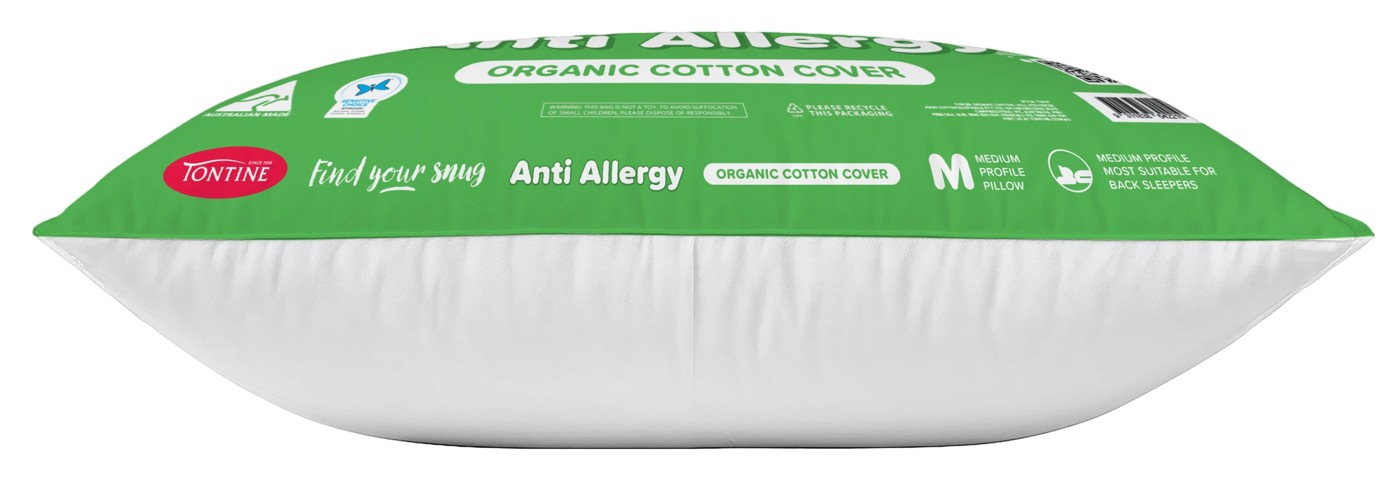 Tontine Organic Cotton Anti Allergy Pillow 4 of 5