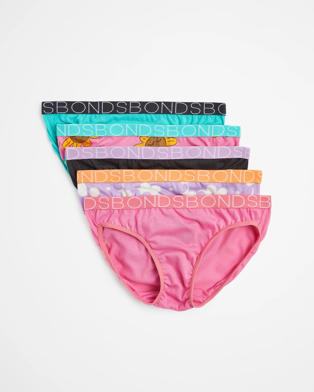 Bonds Girls Bikini 5 Pack, Girls Underwear