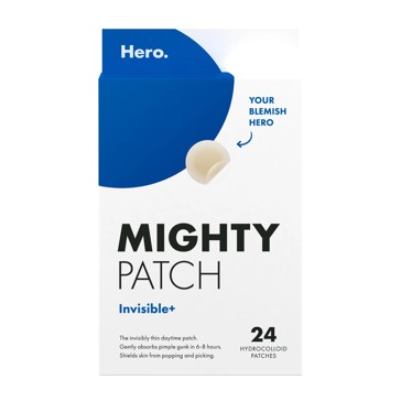 Hero 24 Pack Mighty Patch Invisible+ Pimple Patches - Hydrocolloid