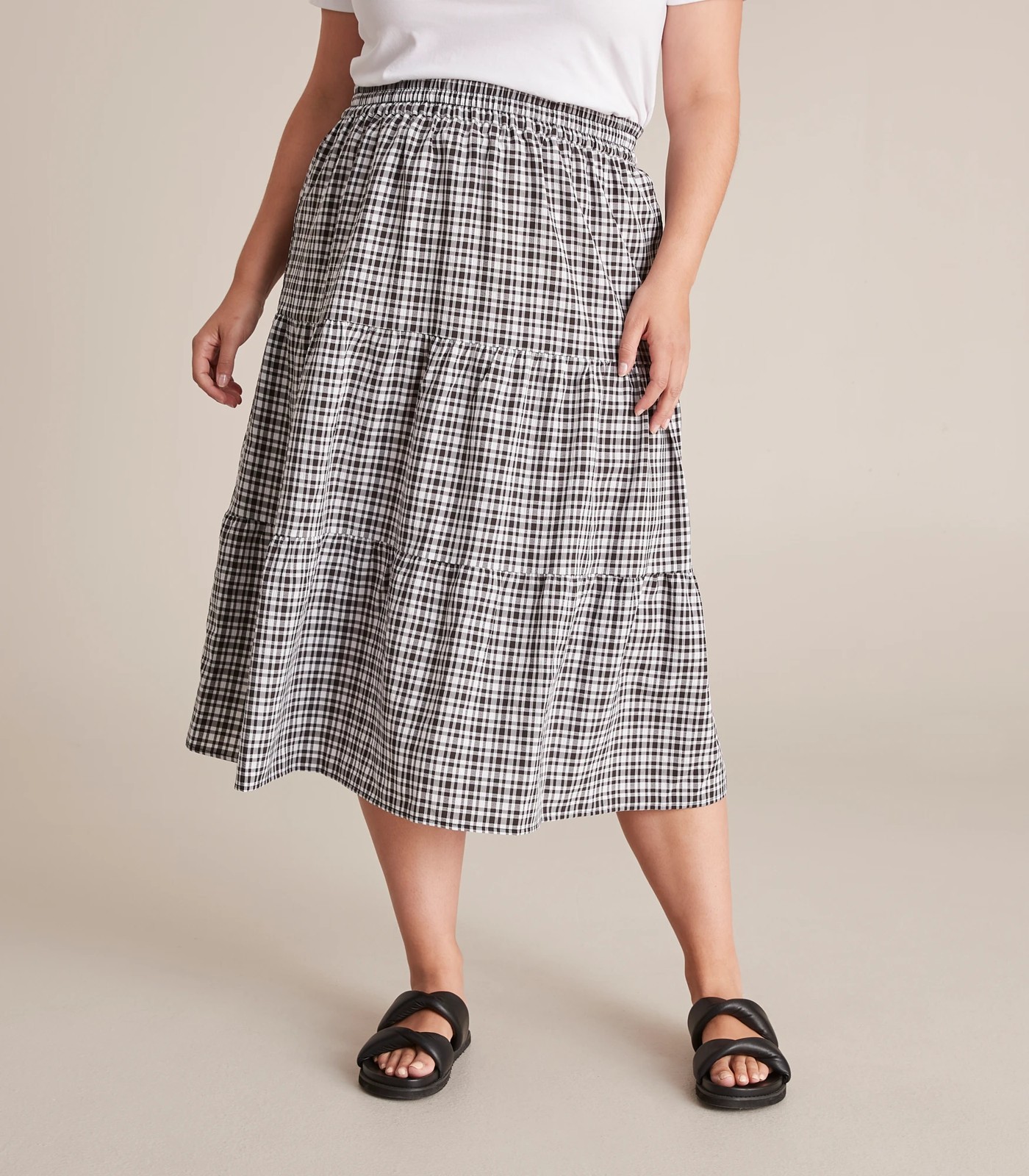 Gingham midi 2025 skirt australia