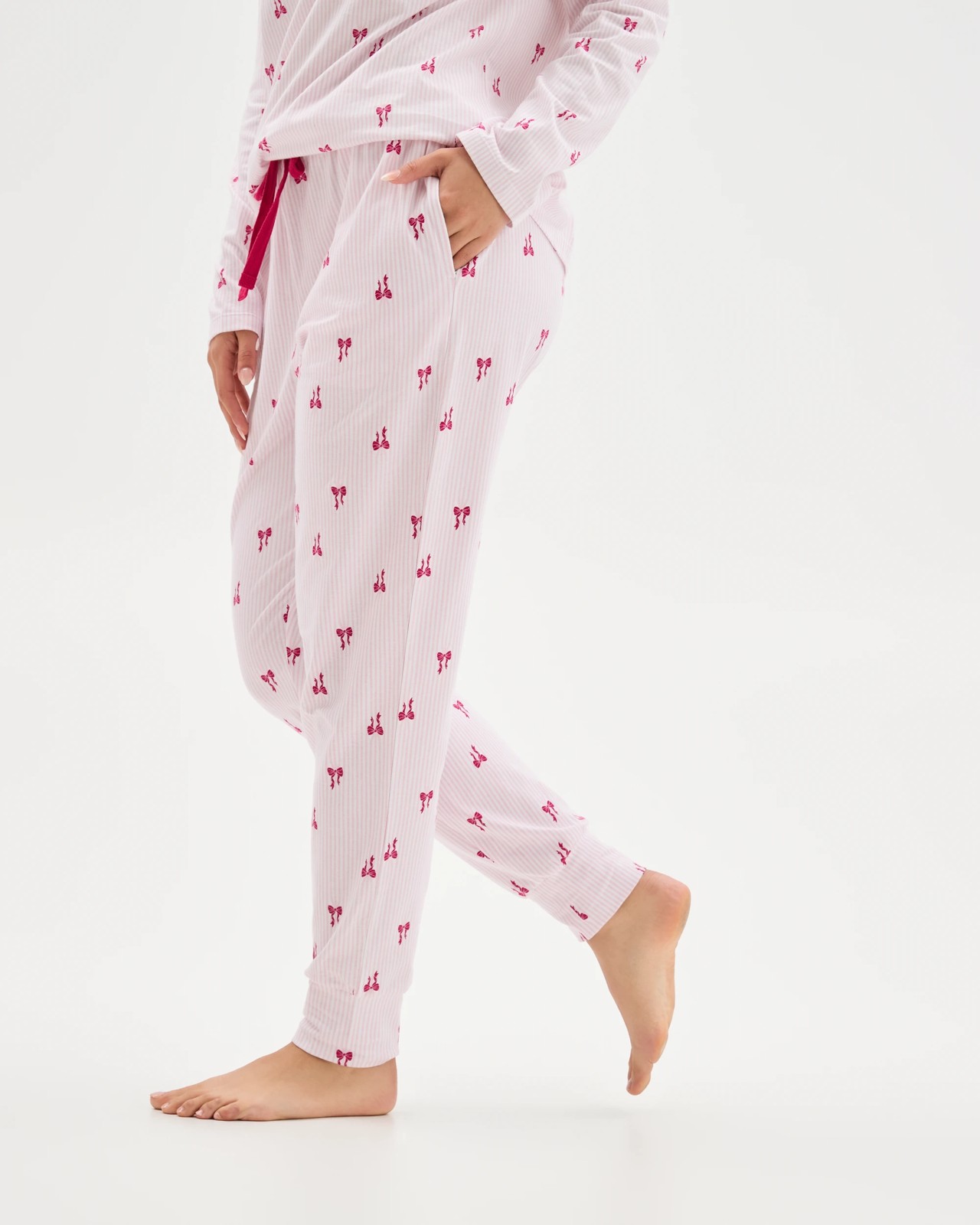 Australian Cotton Printed Sleep Joggers - Bow 3 of 6