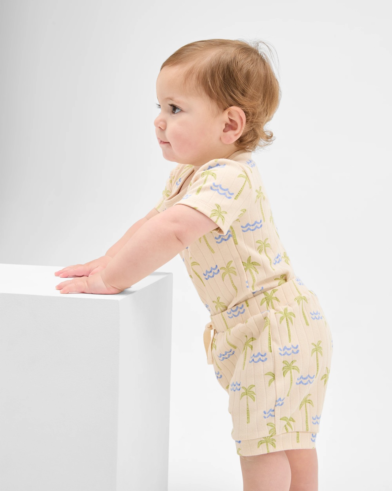 Baby Organic Cotton Bodysuit and Shorts Set 2 of 6