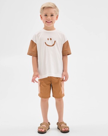 Australian Cotton and Nylon Blend Oversized T-shirt